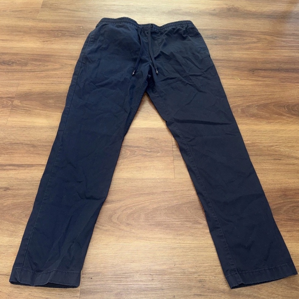Tommy hilfiger mens jogger pants size S navy blue tapered leg stretch